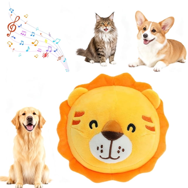 BotaniNest Jouet Interactif Rechargeable pour Chiot Design Couineur Dessin Animé pour Occupé 1 Pce