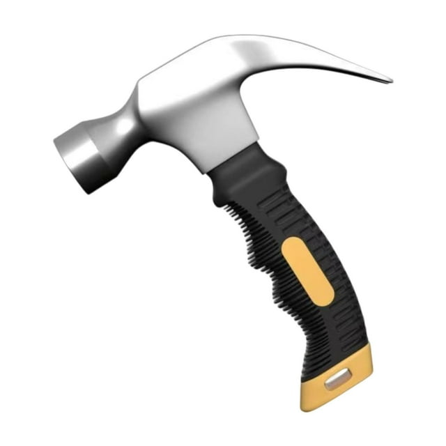 jinwen Marteau à Griffes Compact Pratique Robuste pour Outils de Réparation de Menuiserie Intérieur Jaune