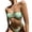 Green, variant on Womens Swimsuits Sexy Beaded Neckline Pure Color Bikini Set For Beach Vacation Swimwear