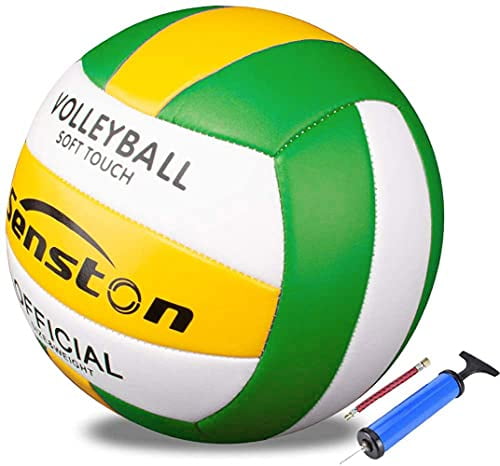 Actvivid Clasico Soft Volleyball Ball Size 5 Laminated Indoor & Outdoor for Kids/Junior/Adults Comes Pump & Two Needles 