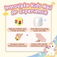 thumbnail image 3 of 6 juegos de uñas postizas para niños, uñas postizas cortas de cubierta completa para niñas y niños, 3 of 6