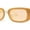 Ivory / Peach, variant on Womens Mod Rimless Rectangle Plastic Trendy Sunglasses All Green