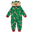 thumbnail image 7 of Viworld Matching Family Pajamas Sets Christmas PJ's One Piece Deer Printed Hoodie Pajamas, 7 of 7
