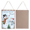 thumbnail image 1 of Christmas PlaqueChristmas Snowman Pattern Hanging Decoration Plaque Board Hanging Plaque Maximized Efficiency, 1 of 5