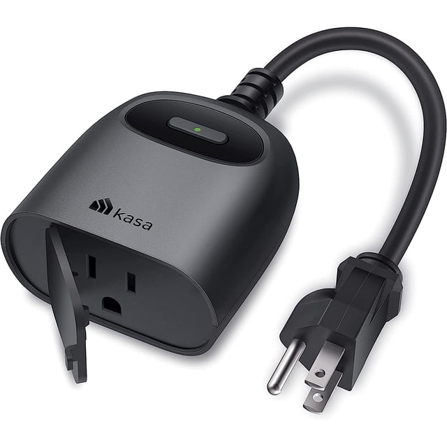 Kasa Smart Outdoor Smart Plug by (KP400) - Salida WiFi inteligente con 2 enchufes, IP64 resistente al agua, funciona con Alexa y Google Home, requiere WiFi de 2,4 GHz, no requiere concentrador, Sunset & Sunrise OffsetSmart Outdoor Plug esquí esquí Gafas de esquí
