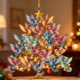 thumbnail image 5 of Hummingbird Christmas 2D Acrylic Hanging Ornament, Stacked Hummingbird Ornament for Christmas, Winter Colorful Stack Hummingbirds Home Decor Ornaments, 5 of 7