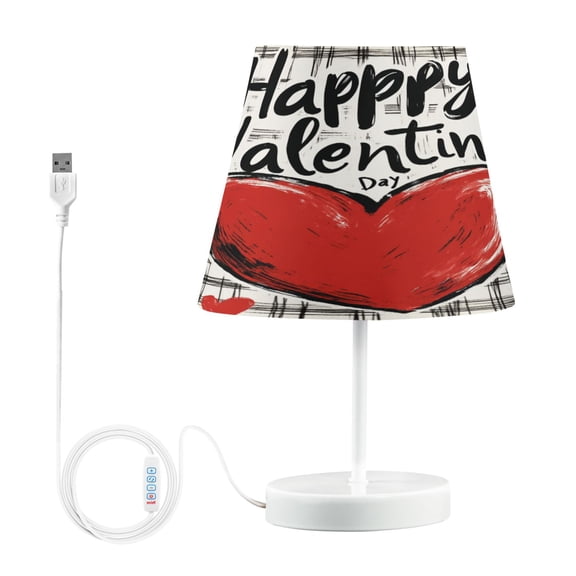 BZSMCE Table Lamp Creative Valentines Day Themed Simple Pattern Night Light