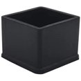 thumbnail image 1 of Juego de 4 tapas de goma antideslizantes cuadradas para patas de sillas, patas de mesa, 40 x 40 mm (4,0 x 4,0 cm), negro Zhivalor XDJZ-111-48, 1 of 6