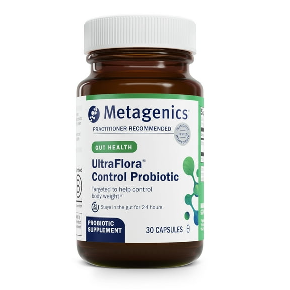 Metagenics UltraFlora Control Probiotic - Daily Probiotic Supplement to Help Support Healthy Body Weight Regulation - 30 Servings