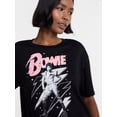 thumbnail image 4 of No Boundaries David Bowie Graphic Boyfriend Tee, Women’s XXS-XXL, 4 of 5