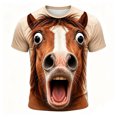 thumbnail image 4 of bravefron Men's 3D Animal Graphic T-Shirt Short Sleeve Casual TeeShort Sleeve Tshirts Novelty Streetwear Tops Trendy Summer Shirt for Men, 4 of 4