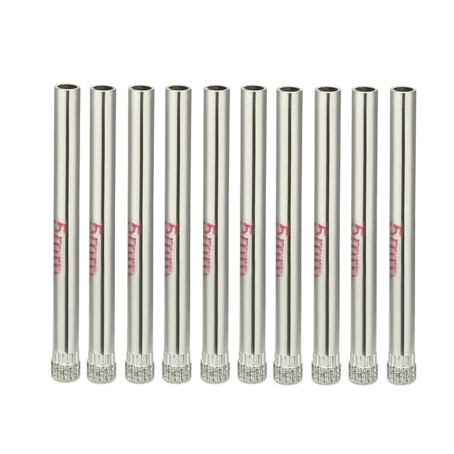 10 piezas de broca de sierra de agujero de diamante de 5 mm para azulejos y vidrio