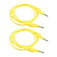 thumbnail image 2 of Cable de prueba de silicona con conector banana de 4 mm, 2 unidades, 39,4 pulgadas, 15 A, calibre 18 AWG Amarillo, 2 of 9