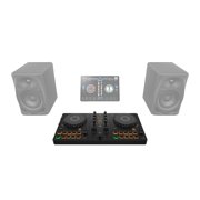 AlphaTheta DDJ-FLX2 Compact 2-Channel DJ Controller with Case Package