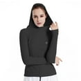 thumbnail image 5 of ZyeKqe Workout Tops for Women Plus Size Long Sleeve Sun Shirts Casual Slim Fitted Running Sweatshirts Thin Athletic Yoga Tees, 5 of 7