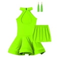 thumbnail image 4 of DPOIS Kids Girls Latin Dress Tango Ballroom Rumba Samba Dance Dress with Boxer Shorts, 4 of 4