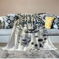 thumbnail image 2 of JRXY Leopard Throw Blanket Watercolor Animal Print Sherpa Boys Teens Snow Pattern Plush Sofa Bed Couch 50x60, 2 of 6