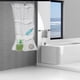 thumbnail image 4 of Organizador de almacenamiento para duchas con 6 bolsillos de malla - bolsa colgante de secado rápido de 13x23 pulgadas para artículos esenciales y juguetes del baño, 4 of 6