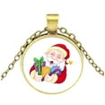 thumbnail image 2 of Fiudx Collar Antiguo, Elegante Colgante de Aleación, Amuleto Navideño Multicolor, Ideal Como Regalo, Accesorio de Moda para Mujer, Altura 2,7 Cm, Ancho 3,7 Cm, Empaque Independiente., 2 of 3