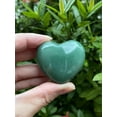 thumbnail image 2 of Green Aventurine Gemstone Hearts, Polished Green Aventurine Puffy Hearts, Green Aventurine Palm Stone, Green Aventurine Heart (2 Hearts）, 2 of 8