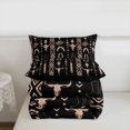 thumbnail image 6 of jejeloiu Rustic Farmhouse Hunting Queen Comforter Set Kids,Vintage Aztec Geometric Bedding Comforter Set For Men,Reversible,3-Piece, 6 of 8