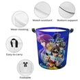 thumbnail image 4 of Laundry Hamper Storage Basket Saint Seiya Toys Clothes Organizer Bin For Home Bathroom Bedroom Dorm Nursery 13.4 x 16.5 inches, 4 of 6