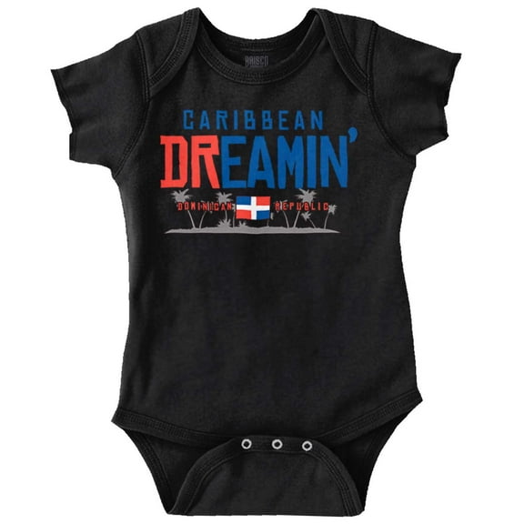 Dominican Republic Caribbean Dream DR Romper Boys or Girls Infant Baby Brisco Brands NB