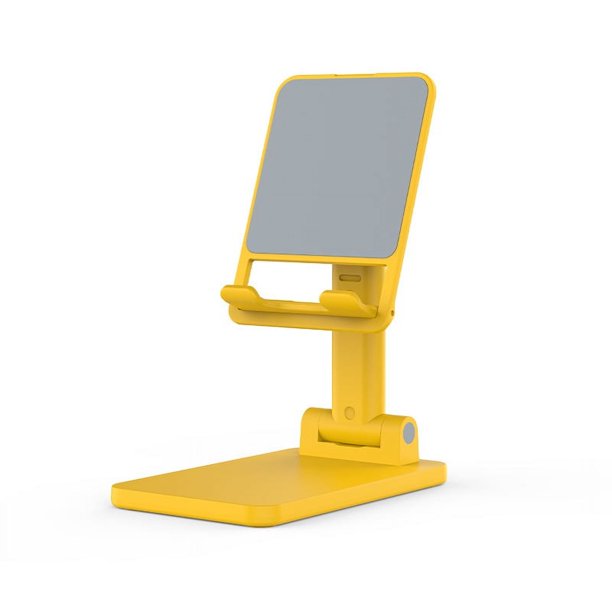 Soporte para teléfono celular de escritorio, soporte para teléfono ajustable en ángulo de altura, soporte para teléfono de escritorio vertical plegable, soporte para teléfonos celulares con almohadil