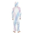 thumbnail image 3 of Soft Big Kids Onesie Pajamas Cozy Loose-Fit Jumpsuits for kids with Pockets for Christmas Lounge & Play Pastel Pink and Blue Plaid, 3 of 7