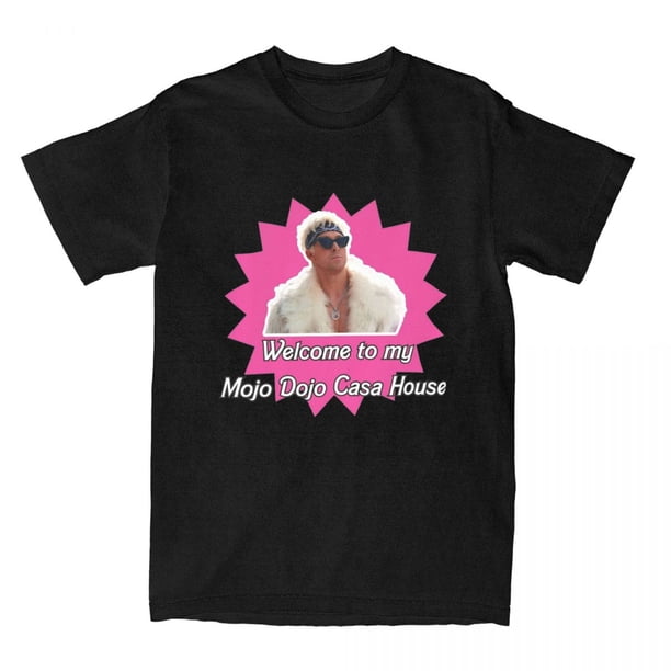 Camiseta de algodón puro para hombre y mujer, camisa de manga corta con estampado de JoJo Dojo, ropa de Casa, talla grande, novedad