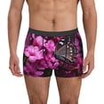 thumbnail image 1 of Fotbe Pink Blossoms Butterfly Calzoncillos Tipo Boxer con Bolsa de Soporte Total para Hombre, X-Temp Fresco, Transpirable y de Secado Rápido-Medium, 1 of 5