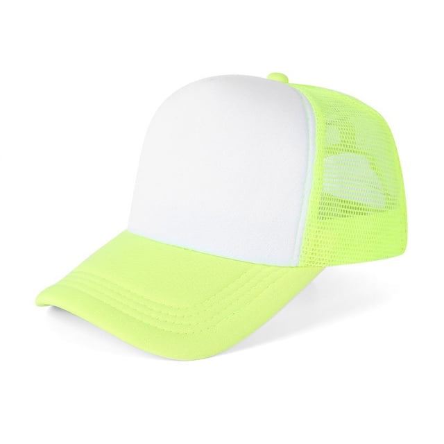 Sombrero para el sol de color a juego, sombrero de trabajo para camión, sombrero de voluntario, sombrero de red con esponja y lengua de pato
