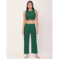 thumbnail image 2 of Moomaya Sleepwear, Cotton Jersey 2 Pc Coord Night Suit, Crop Top & Pajama Set, 2 of 9