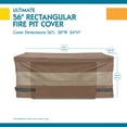 thumbnail image 3 of Duck Covers Ultimate 56 in. Rectangular Fire Pit Cover, 3 of 10