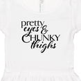 thumbnail image 4 of Inktastic Pretty Eyes and Chunky Thighs Girls Toddler Dress, 4 of 5