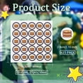 thumbnail image 2 of 625pcs Football Helmet Stickers 1.1 Inch Hamburger Stickers Self Adhesive Helmet Stickers Hamburger Round Stickers Waterproof Hamburger Helmet Decal for Youth Football Baseball Hockey Trophy, 2 of 7