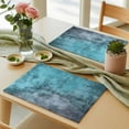 thumbnail image 3 of Teal Blue Placemats Set of 4 Ombre Modern Abstract Place Mats Table Mats Kitchen Dining Home Outdoor Party Table Decoration, 3 of 9