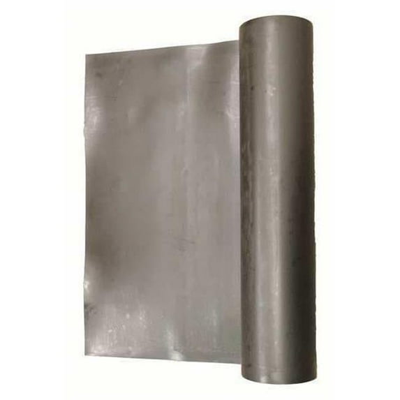 2950B-1-8R 4 in. x 2 ft. Silicone Black Rubber Sheet - 50A Plain Backing - 0.125 in. Thickness