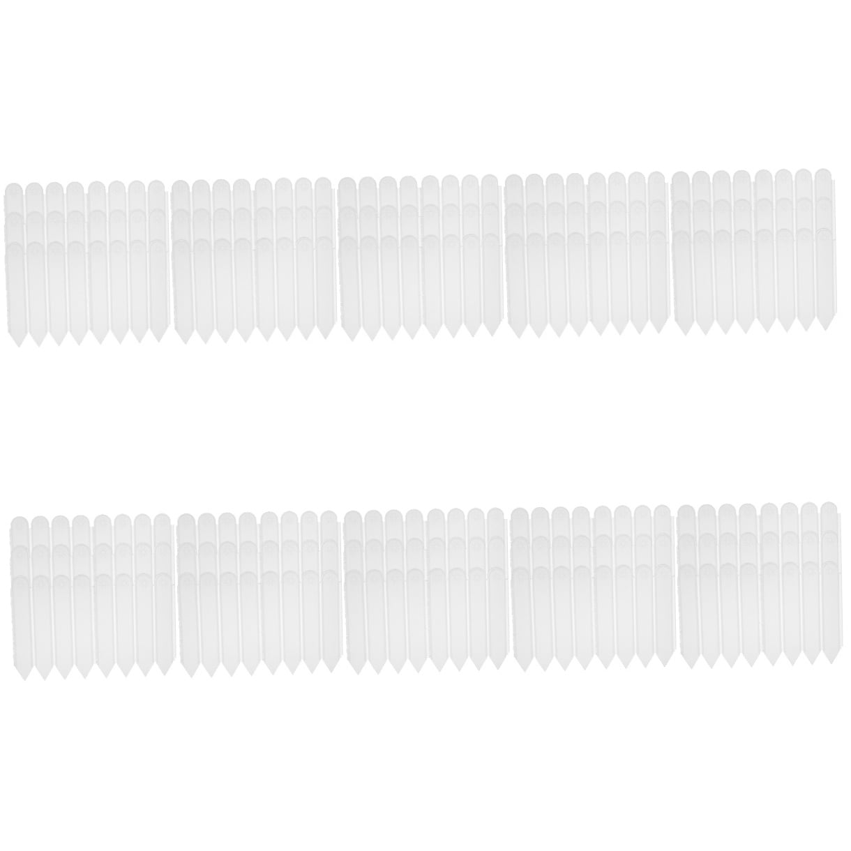 10 Bags Flower Bed Decor White Border Garden Fence Plant Protector Lawn Edging