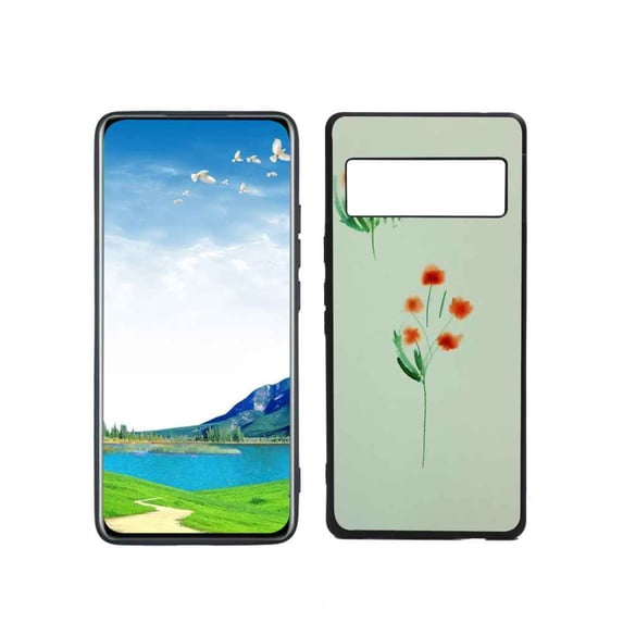 Compatible with Google Pixel 6 Pro(2021) Phone Case, Minimalist-Watercolour-Flower-16 Case Silicone Protective for Teen Girl Boy Case for Google Pixel 6 Pro(2021)