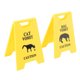 thumbnail image 5 of Señal De Precaución De Vómito De Gato, ABS, 2 Piezas, Juego De Señales De Vómito De Gato Llamativo Para Oficinas, 5 of 7