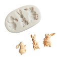 thumbnail image 4 of Molde De Silicona Para Fondant De Conejo De Pascua 3D, Molde Para Pasta De Goma Y Pastel De Chocolate, Cerámica Suave, Herramienta De Cocina, Herramientas De Decoración matsuzay HA022726-00, 4 of 7