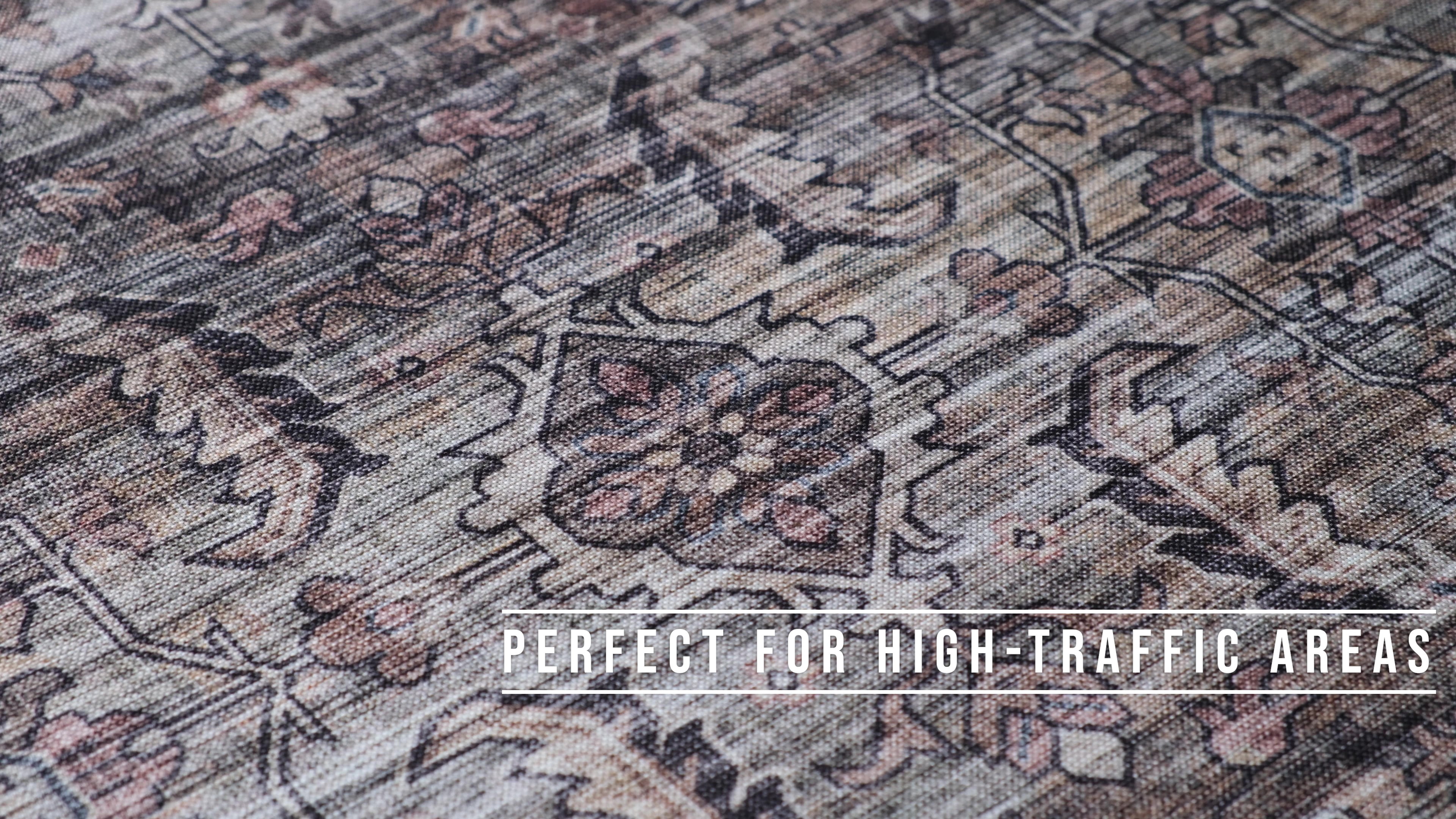 Rug Branch Emir Collection Traditional Oriental Distressed Water-Repellent Area Rug