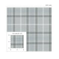 thumbnail image 4 of NextWall Pavestone & Blue Tailor Plaid Peel and Stick Wallpaper - 20.9 in. W x 18 ft. L Roll, 4 of 7