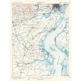 thumbnail image 2 of USGS 15x18 Black Ornate Wood Framed with Double Matting Museum Art Print Titled - Wilmington Delaware Quad - USGS 1906, 2 of 4