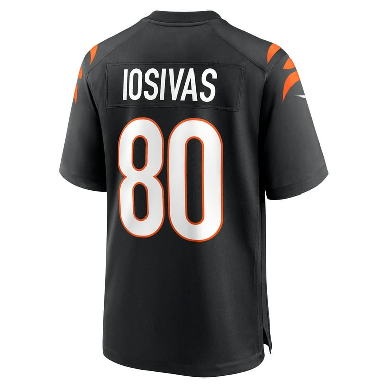 Men s Nike Andrei Iosivas Black Cincinnati Bengals Team Game Jersey Walmart