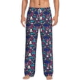 thumbnail image 2 of Lsque Underwater Animals Print Men's Pajama Pants, Lounge Pant - Comfortable Home Wear,Elastic Waistband, Stylish Design-Medium, 2 of 9