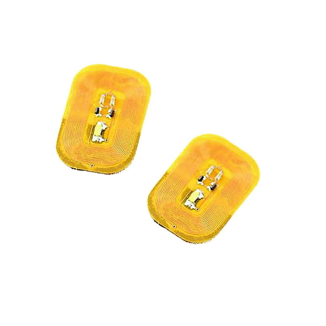 2 piezas Luck habilitado Chip Nail LED Tips Zulema Accesorios amarilla