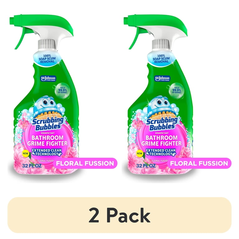 Scrubbing Bubbles Bathroom Grime Fighter Disinfectant Cleaner 2-Pack photo 1