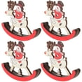 thumbnail image 6 of BESTYASH Wooden Xmas Keepsake Horse Ornaments Assorted Color Festive Home Decor, 6 of 8